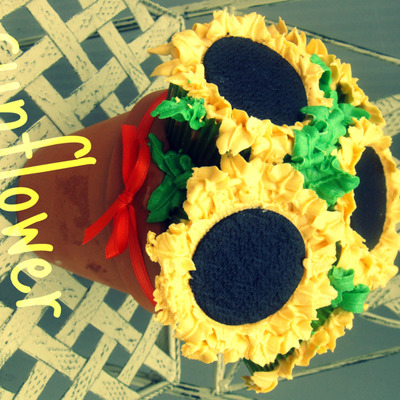 Sunflower Cupcake Bouquet
