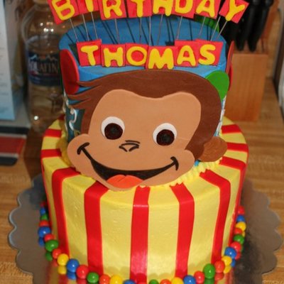 Curious George Cake