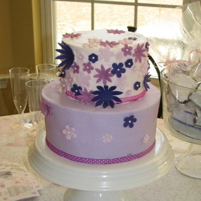 Purple Bridal Shower Cake
