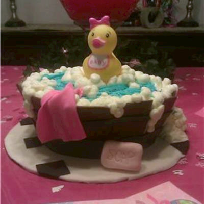 Ducky Baby Shower Cake