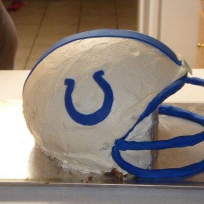 Colts Helmet Cake