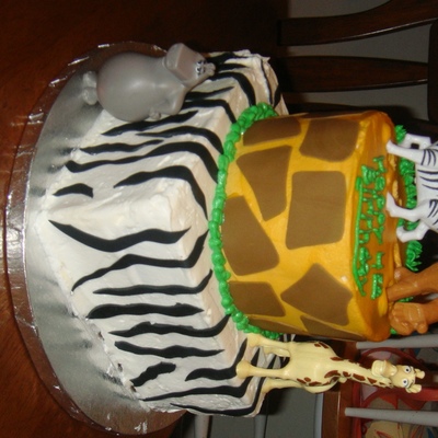 Madagascar Birthday Cake