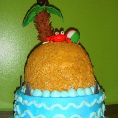 Beach Island Cake