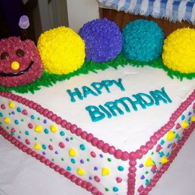 Catepillar 1St Birthday Cake