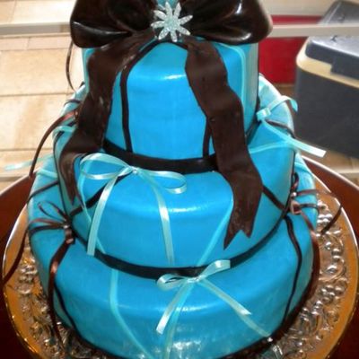 Blue Wedding Cake