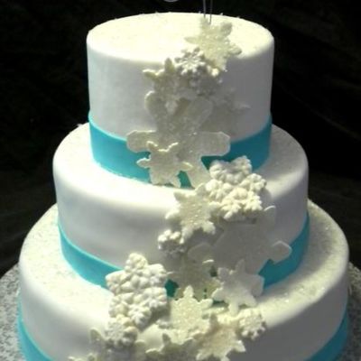 Snowflake Wedding Cake