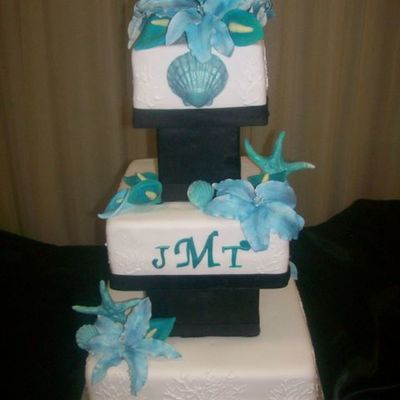Blue Lily Cake