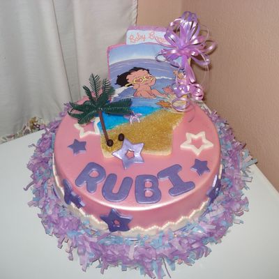 Baby Boop Birthday Cake