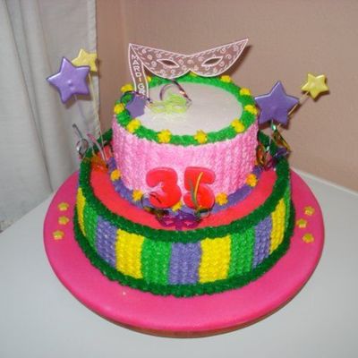 Mardigras Birthday Cake