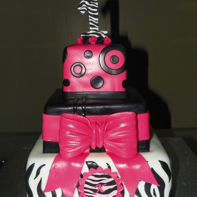 Zebra Print 1St Birthday