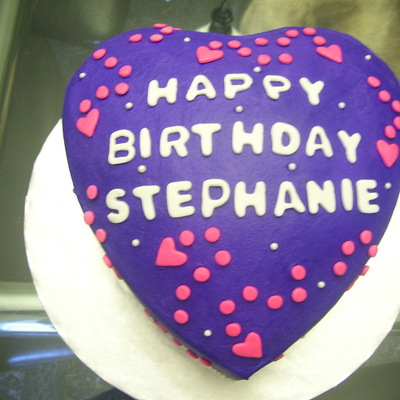 Heart Birthday Cake