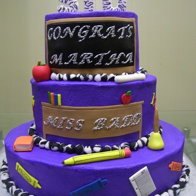 College Graduation-Teacher Cake