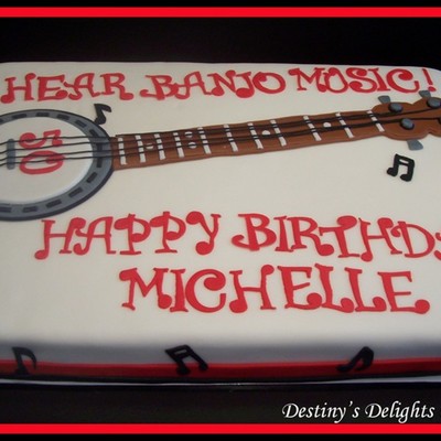 Banjo Sheet Cake