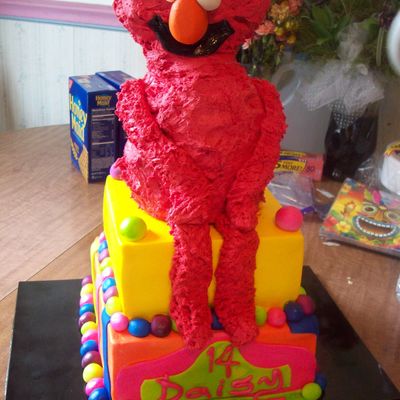 Elmo Birthday Cake
