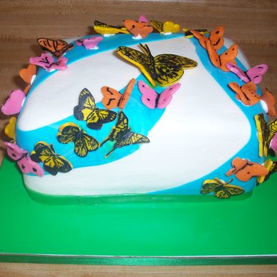 Butterflies Swirling In The Sky For A Grandfather's Memorial