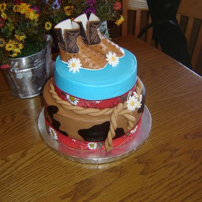 Western Shower Cake