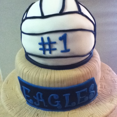 Middle School Volleyball Championship Cake
