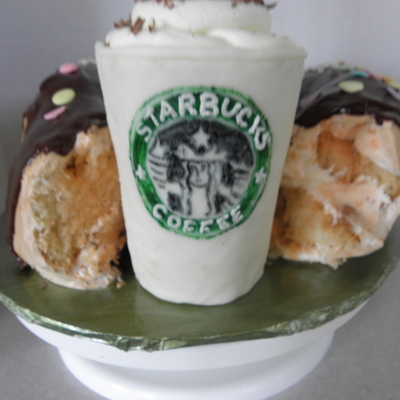 Starbucks Coffee And A Donut