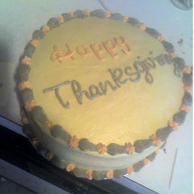 First Viva Cake, Happy Thanksgiving!
