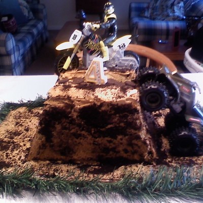 Tire Mountain (Dirt Bike Cake)