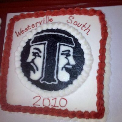 Grad Cake With Thespian Logo