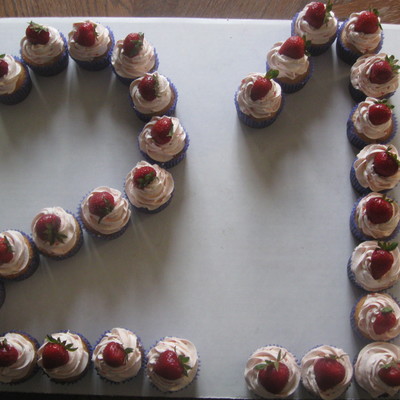 Triple Strawberry Cupcakes