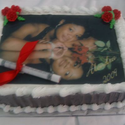 High School Grad Picture Cake