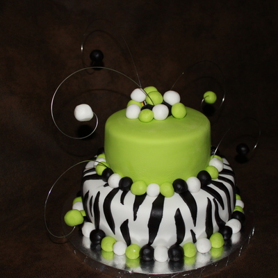 Lime Green Zebra