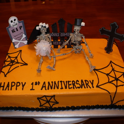 Halloween Anniversary Cake