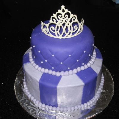 Purple Cake With Tiara