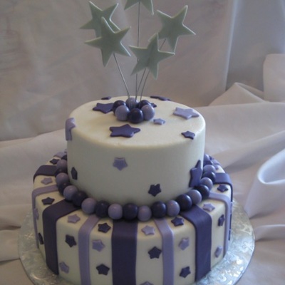 Silver/purple Stars