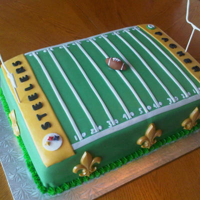 Superbowl Cake For A Saints Fan!