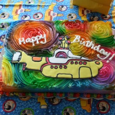 Yellow Submarine Beatles Cake
