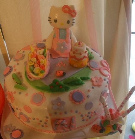 Hello Kitty Fondant Cake