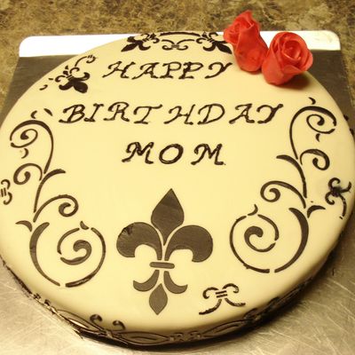 Fleur De Lis Cake