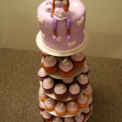 Butterfly Cake And Cupcakes