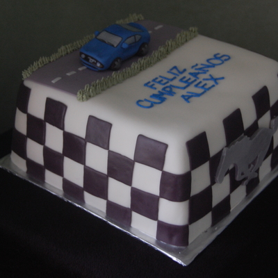 Mustang Birthday Cake
