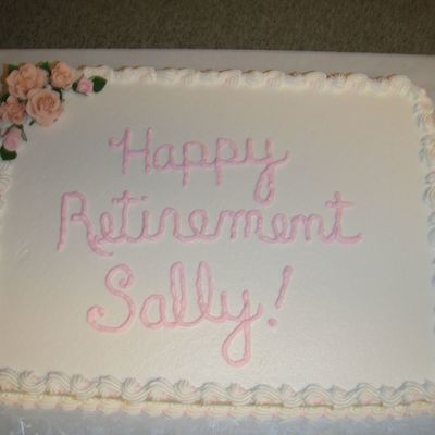 Retirement Sheet Cake