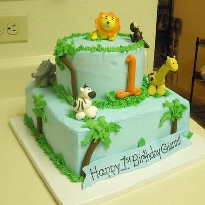 Jungle Theme Cake
