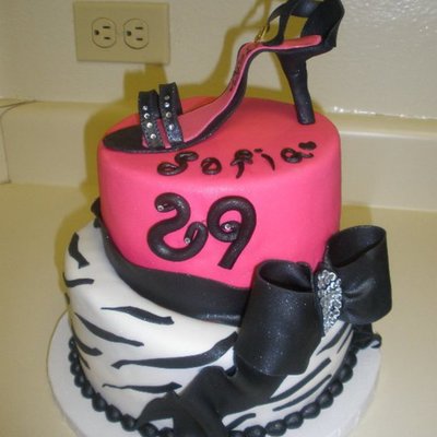 Zebra Print Cake