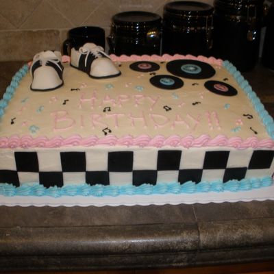 50's Theme Cake