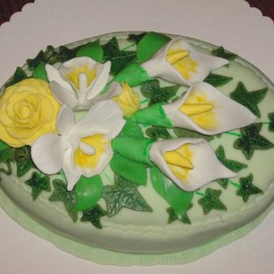 Flowers In Green