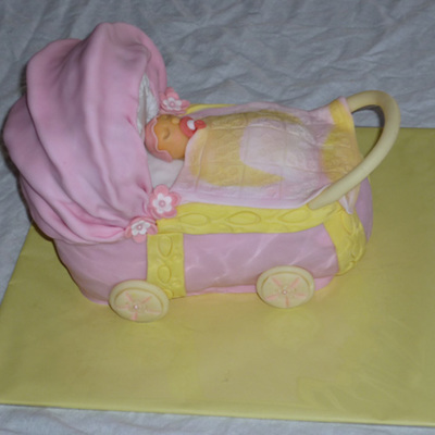 Baby Stroller With A Baby