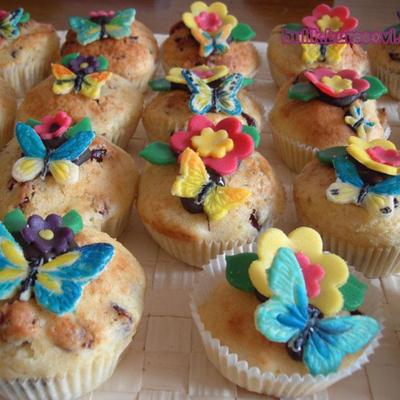 Muffins With Butterflies