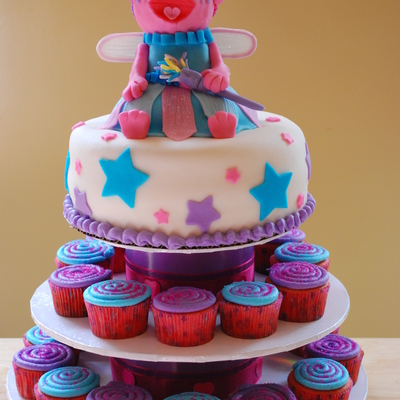 Abby Cadabby Cupcake Tower