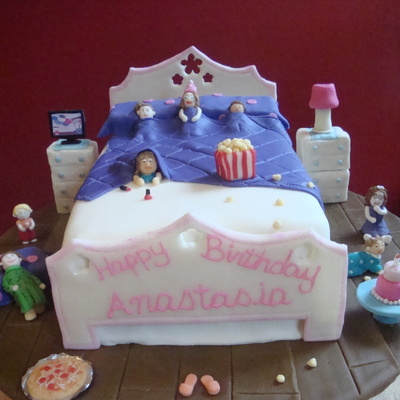 Ana's Pajama Party Bday Cake