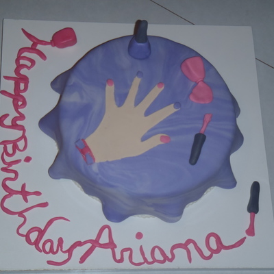 Nail Polish Birthday Cake
