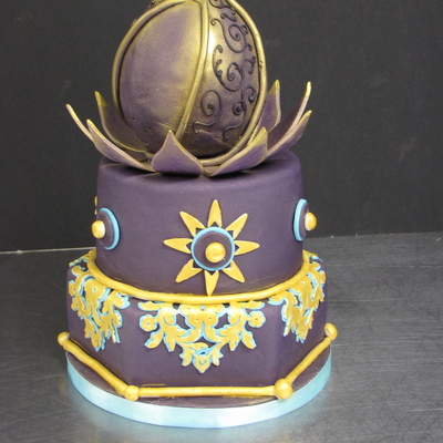 Eastern Themed Wedding Table Cake