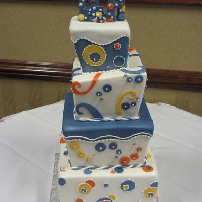 Funky Wedding Cake