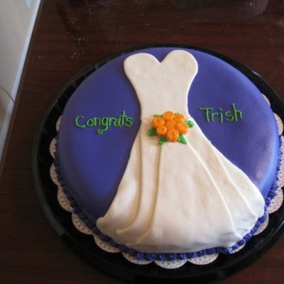 Bridal Shower Dress Cake